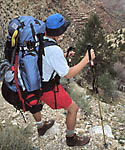 Pausing along the Red Canyon Trail.  Grand Canyon National Park, AZ.  (c) Rob Kleine.  GentlEye Imagery